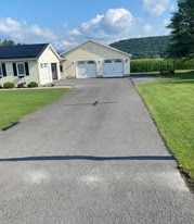 Residential driveway before sealcoating